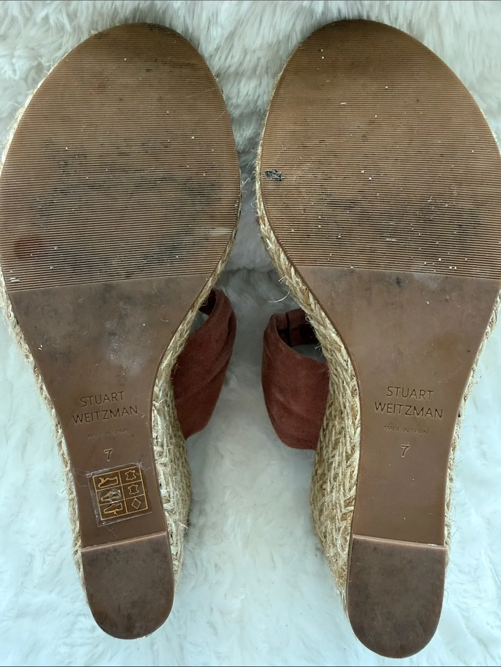 Stuart Weitzman Sarina Dessert Rose Suede Size 7 - Picture 13 of 17